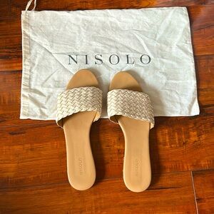 Nisolo Isla Woven Slide Sandal Size 8